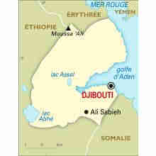 carte de Djibouti visa aux frontières