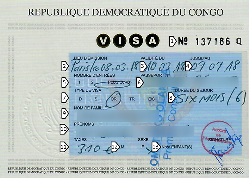 Visa rdc maroc prix